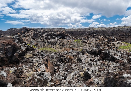 ストックフォト: Stones Of Volcanic Flow Give A Beautiful Structure