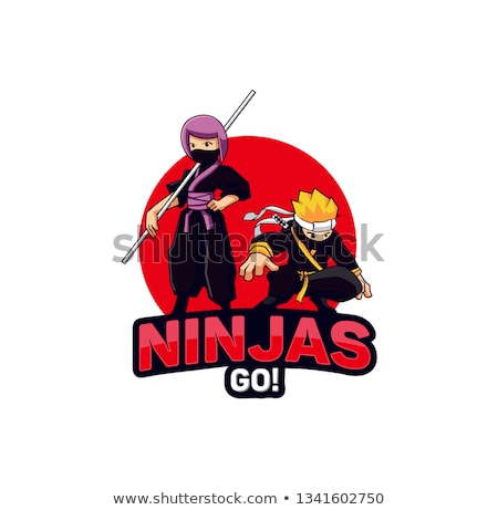 Stock photo: Ninja Boy Cartoon