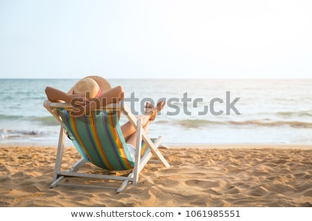 Stok fotoğraf: Relaxing On The Beach