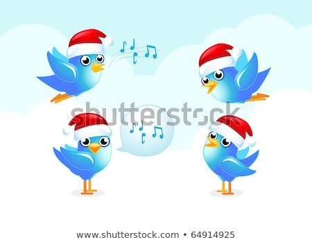 [[stock_photo]]: New Social Network Blue Bird Symbol