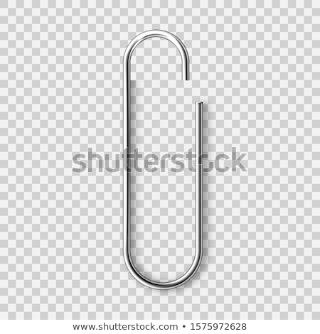 Foto stock: Paper Clips Isolated On White Background