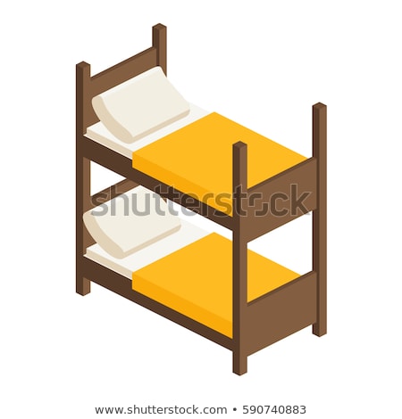 ストックフォト: Bunk Bed Vector Flat Icon