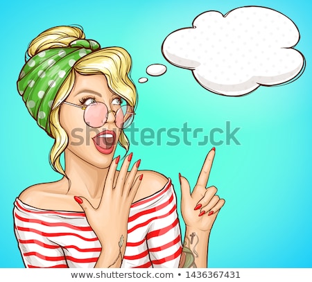 Stock foto: Portrait Of A Delighted Blonde Woman