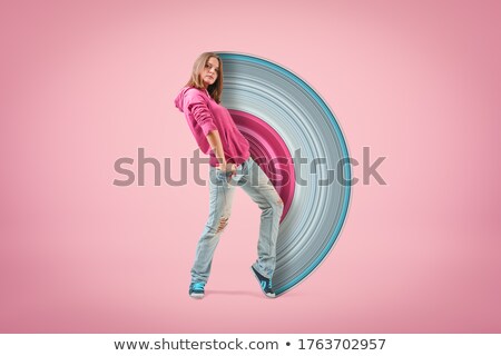 Foto stock: Confident Teen Girl Posing In Style