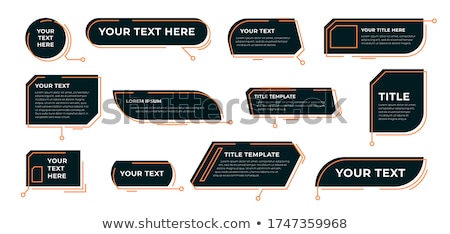 Сток-фото: Text Box With Arrows