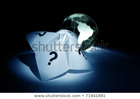 Stock photo: Globe And Paper Fortune Teller