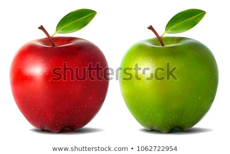 ストックフォト: Green And Red Apples