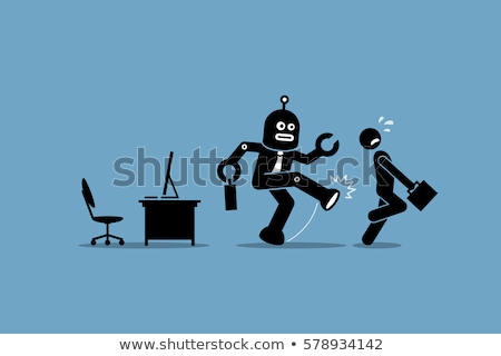 Foto stock: Future Workplace Vector Concept Metaphors