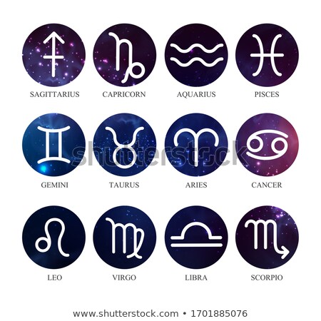 Stockfoto: Aquarius Horoscope And Astrology Zodiac Sign