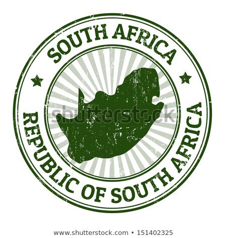 Stock fotó: Post Stamp From South Africa Republic