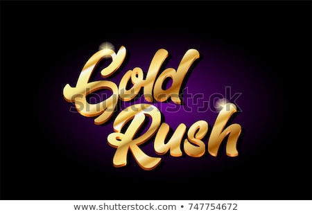 Foto stock: Card Gold Rush