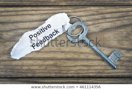 Stock photo: Key With Message Positive Feedback