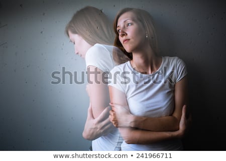 Stock fotó: Young Woman Suffering From A Severe Depressionanxiety