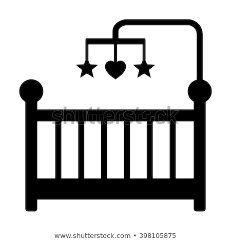 Stok fotoğraf: Baby Hanged Cradle Icon