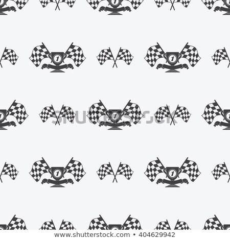 Stock photo: Racing Icons Pattern