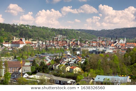 Aerial View Over The City Of Eichstaett Zdjęcia stock © manfredxy