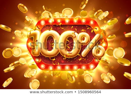 Foto stock: 3d Sale Illustration With Percentage Vector