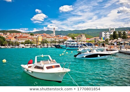 Crikvenica Town On Adriatic Sea Waterfront Aerial View Foto stock © xbrchx