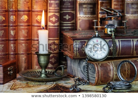 Classic Pocket Watch On Book ストックフォト © Epitavi