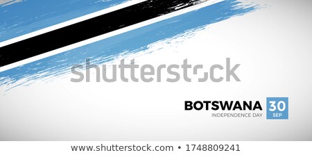 Foto stock: Flag Of Republic Of Botswana