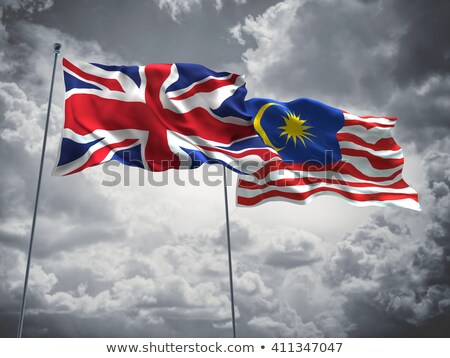 Stockfoto: United Kingdom And Malaysia Flags