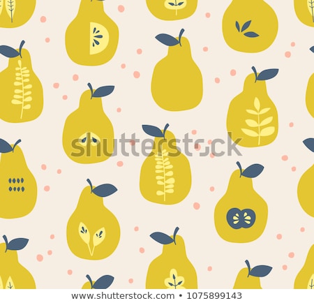 Foto stock: Fresh Seamless Pattern With Pears