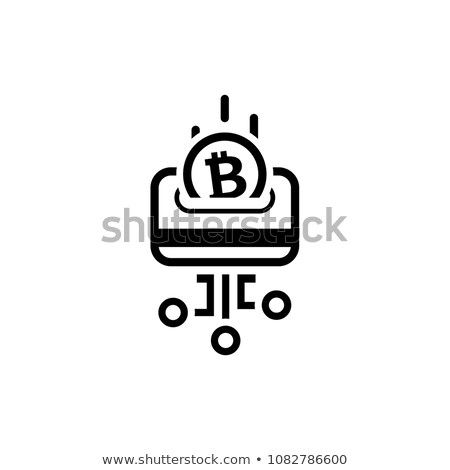 Foto stock: Load Card With Bitcoin Icon