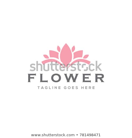 Stock fotó: Abstract Red Flower Symbol Vector Icon Design