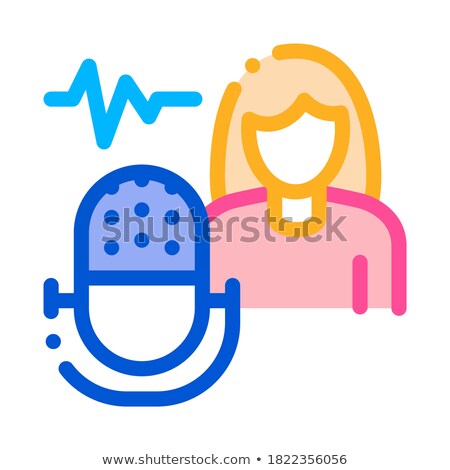 Testing Music Performance On Woman Illustration [[stock_photo]] © pikepicture