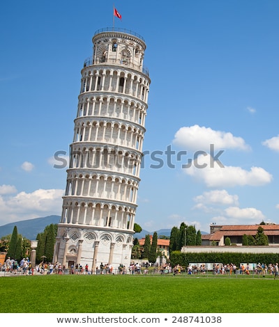 Stock fotó: Pisa - Leaning Tower And Duomo In The Piazza Dei Miracoli