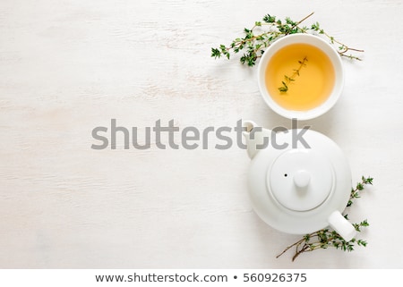 ストックフォト: Natural Remedyherbal Medicine And Wooden Table Background