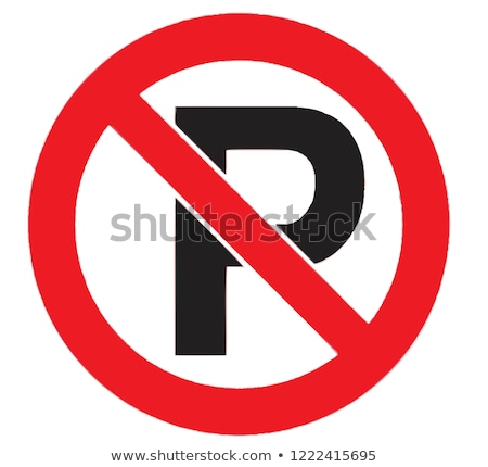 Foto stock: Em · placa · de · estacionamento