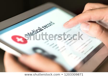 Foto stock: Medical Records