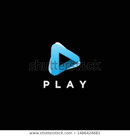 Foto stock: Abstract Vector Play Logotype