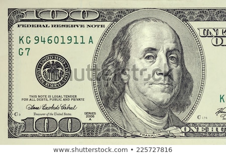 ストックフォト: 金の背景アメリカの百ドル札