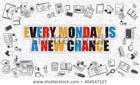 Stock foto: Every Mondayis A New Chance Concept With Doodle Design Icons