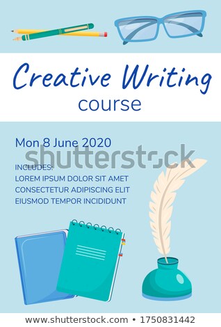 Stock foto: Advertising Promo Poster For Writers And Copywriters