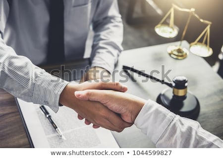 Handshake After Good Cooperation Businessman Handshake Male Law Stock foto © Freedomz