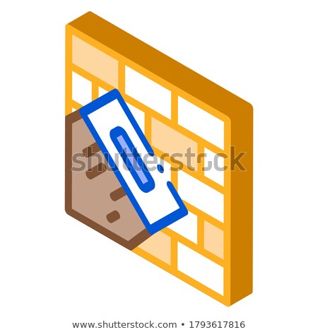 Trowel Painting Isometric Icon Vector Illustration [[stock_photo]] © pikepicture