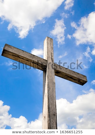 Stock photo: Cross On The Blue Sky