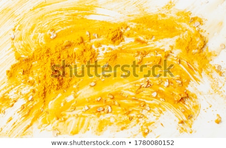 Stockfoto: Yellow Texture Made From Turmeric