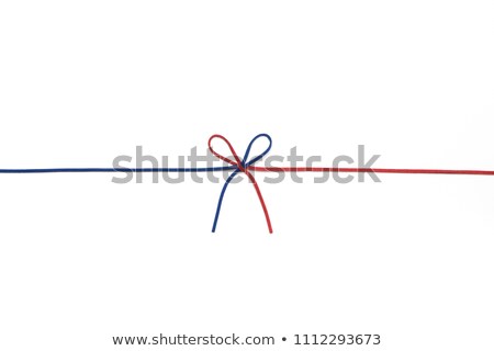 Foto stock: Red And Blue Threads