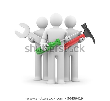 [[stock_photo]]: Worker With Tools Diy Metaphor