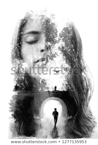 Stock photo: Double Exposure Portrait Of Loving Couple