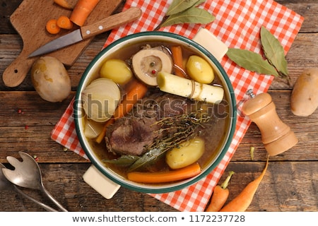 Foto stock: Beef With Vegetablepot Au Feu