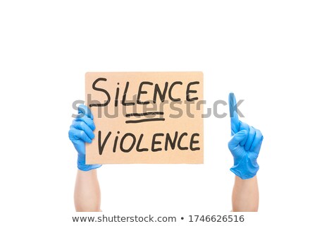 Foto stock: African Police Officer Index Finger Up