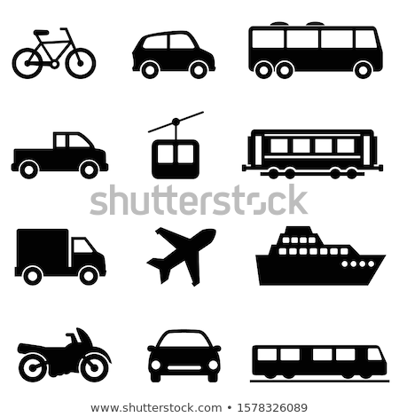 Public Air Land Sea Transportation Icons Zdjęcia stock © SoleilC