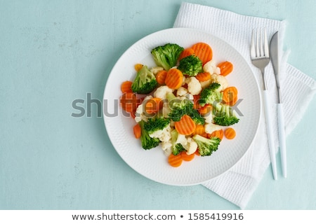 Foto stock: Calorie Table Vegetables