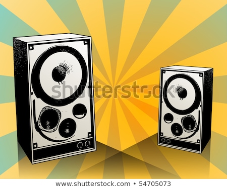 Zdjęcia stock: Abstract Speaker Silhouette