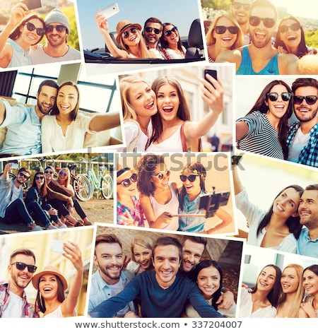 Stock photo: Montage Of Teenagers Relaxing